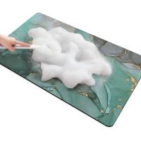 1 alfombrilla antideslizante para baño con patrón de mármol, alfombrilla absorbente para el suelo del inodoro, alfombrilla - details 4