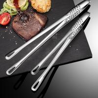 Pinzas antideslizantes para barbacoa, utensilios de cocina, mango largo, acero inoxidable, pinzas para comida - details 1