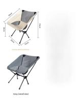 Picnics de playa ultraligeros al aire libre, sillas plegables VIE en forma de luna, herramientas ligeras para acampar - details 11