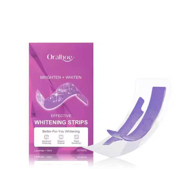 Púrpura, limpieza suave y profunda de las manchas de los dientes, cuidado del brillo y frescura bucal, parche dental portátil - 1