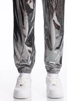 Modo Superficie brillante estampage à chaud hommes pantalons décontractés Harajuku Hip Hop Disco danse Streetwear cordon discothèque pantalon - details 18