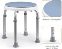 Taburete giratorio, silla de baño antideslizante, 6 velocidades, altura ajustable, mujer embarazada, bañera para ancianos, silla de ducha, asiento seguro para baño - details 4