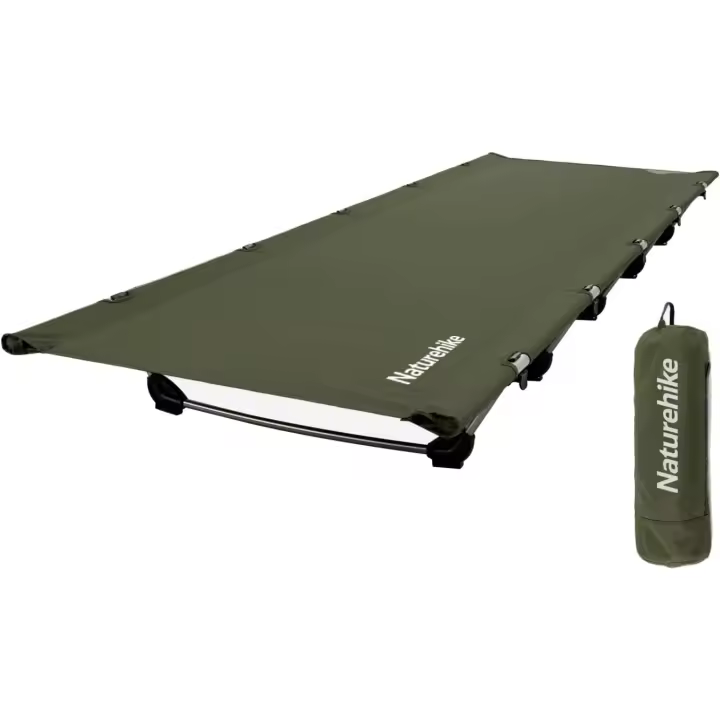 Cama Plegable Compacta de Camping Portátil Ultraligera Fuerte y Resistente.Cómoda para Adultos y Niños.Acampar,Colchón de Aire,Viajes,Oficina,soporta hasta 150 kg. - 1