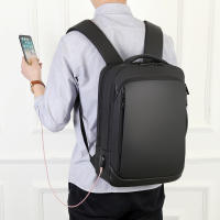 Mochila de negocios para ordenador portátil, bolso clásico de tela de membrana impermeable, correas, trabajo diario, USB, 16 pulgadas - details 13