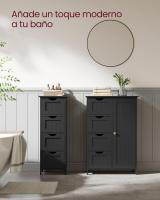 Armario de Baño Moderno Blanco 4 Cajones, 30 x 30 x 82 cm Ideal para Sala de Estar, Cocina, Comedor - details 27