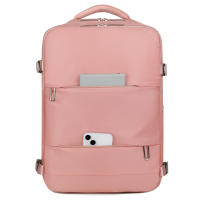 Bolsa de viaje portátil de gran capacidad para ordenador portátil de negocios, mochila informal multicapa con doble cremallera - details 3