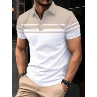 POLO con botones estampados a rayas de verano para hombre Polo deportivo - details 4