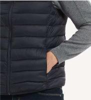 Chaqueta acolchada de plumón de pato para hombre con cuello alto, chaqueta cálida sin mangas de invierno, chaleco de algodón - details 2