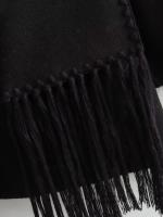 Chaqueta elegante suelta de media temporada para mujer, cuello con bufanda en zigzag, ropa de moda, otoño e invierno, 2024 - details 77