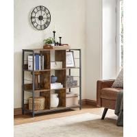 Estantería de Almacenamiento de 3 Niveles, Librería, Estantería Independiente con 9 Compartimentos, Salón, Estudio, Cocina, 30 x 100 x 103,1 cm, Marrón Rústico y Negro LLS112B01 - details 3