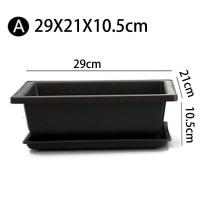 Contenedor ETA, soporte para salón, guardería, plato rectangular de plástico reutilizable, balcón antiguo, bonsái, jardín - details 11