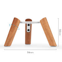 Homepod-Mini trípode de madera con marco de Metal, soporte para altavoz, accesorios para el hogar - details 5