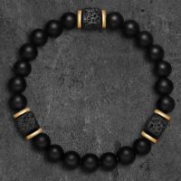 2 unids/set nuevas pulseras y collar magnéticos conjunto de pulseras de pareja de cuentas de piedra natural para hombres para mujeres cuidado de la salud ayuda a perder peso - details 4