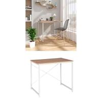 110x50cm, Mesa de Ordenador, Mesa de Oficina, Mesa de Trabajo, con 1 Cajón y 1 Compartimento Abierto, Estructura de Acero, Madera, Blanco - details 11