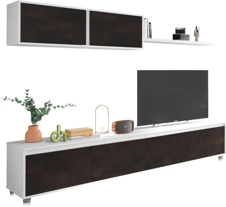Conjunto Reversible de Salón Mueble de TV Módulos de Comedor Modelo Arlet - 1