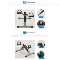 Mini bicicleta estática con pedaleador, con pedales, para manos y piernas en casa - details 2