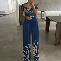 Mono de mujer de pierna ancha estampado, moderno y elegante, novedad de 2025 - details 5