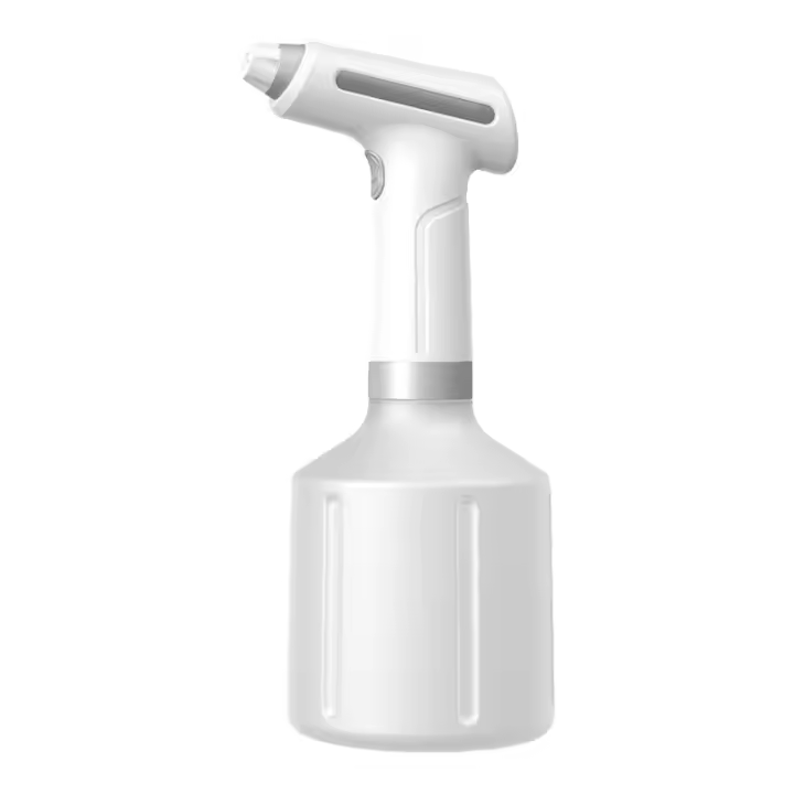 Pulverizador de bomba de jardín eléctrico automático, botella de pulverización de corriente recargable por USB, pulverizador portátil para patio y césped-blanco - 1