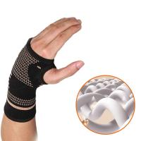 Guantes de compresión de cobre para deportes, protector de muñeca, guantes elásticos para artritis, soporte de muñeca para Fitness, 1 unidad - details 3