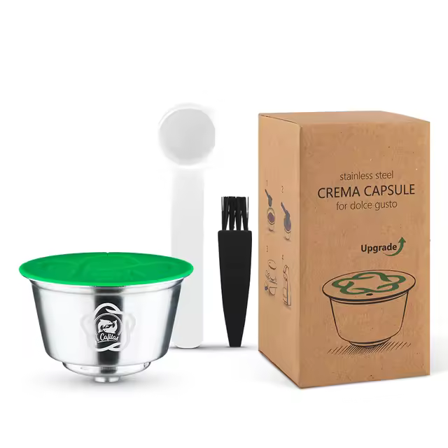Taza de Filtro de Acero Inoxidable Reutilizable i Cafilas para Máquina de Café Nescafe Crema Maker Apto para Dolce Gusto Hecho en China - 1