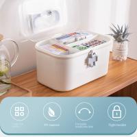 Pastillero grande multicapa, caja de medicina doméstica de gran capacidad, caja de almacenamiento de medicina, impermeable, prevención de polvo, pastillero grande - details 11