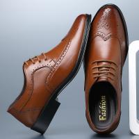 Zapatos de cuero de los hombres,zapatos formales de negocios,estilo británico,Casual Plus Size,zapatos de hombre - details 7