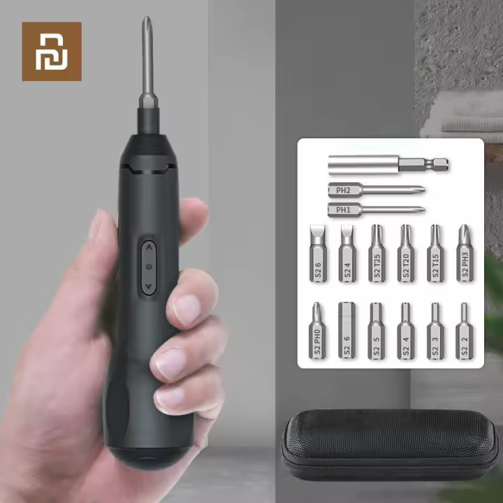 XIAOMI-destornillador inalámbrico multifunción recargable, destornillador eléctrico Manual y automático - 1