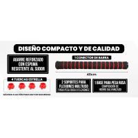 Juego de Mancuernas Ajustables 4 en 1 con Barra Recta de Conexión, Discos