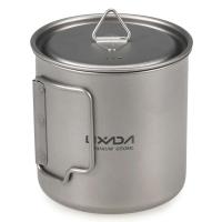 Taza de titanio ultraligera con utensilios de cocina plegables, camping villa, senderismo, picnic, lixiviación, 300ml/350ml/550ml/650ml/750ml - details 2