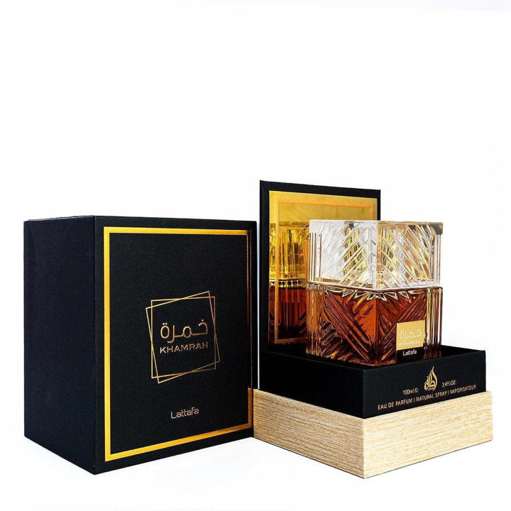 Lattafa Khamrah Vanilla, Warm Spicy, Amber, Cinnamon - Eau de Parfum Long-Lasting Fragrance for Unisex, 3.40 Ounce / 100 ml