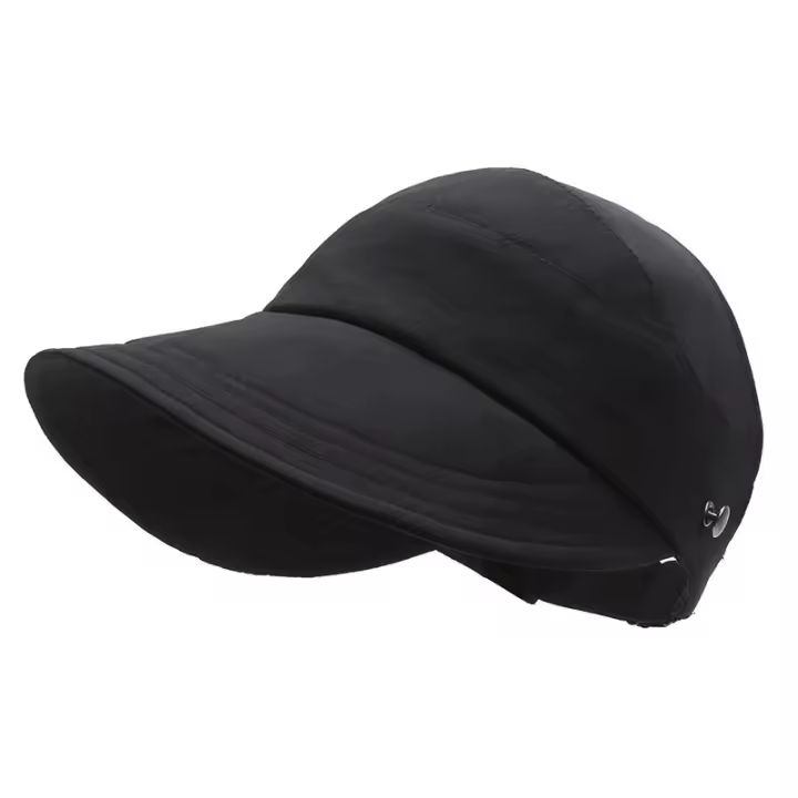 Sombrero de copa vacío con cola de caballo alta, versión para exteriores, gorra de béisbol para la cara de las mujeres que muestra un sombrero para el sol informal pequeño y versátil, sombrero de protección solar - 1