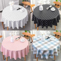 Mantel redondo impermeable de PVC, cubierta de mesa con estampado a prueba de aceite para cocina, jardín, comedor y boda - details 2