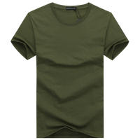 4 Uds. Camisetas de algodón de color sólido con diseño creativo Simple, camiseta de manga corta de estilo recién llegado para hombre de talla grande - details 5