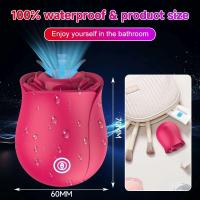 Flor Rosa 2 en 1, estimulador del clítoris del pezón, succión desmontable, potente vibrador Vaginal del punto G, Juguetes sexuales - details 2