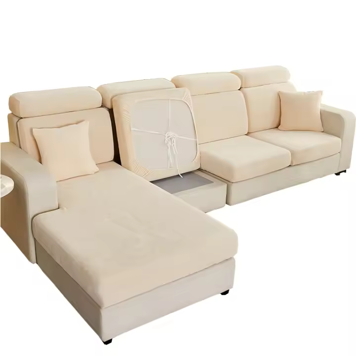 Fundas de cojín de terciopelo, fundas de asiento de sofá flexibles y suaves, fundas protectoras de sofá - 1