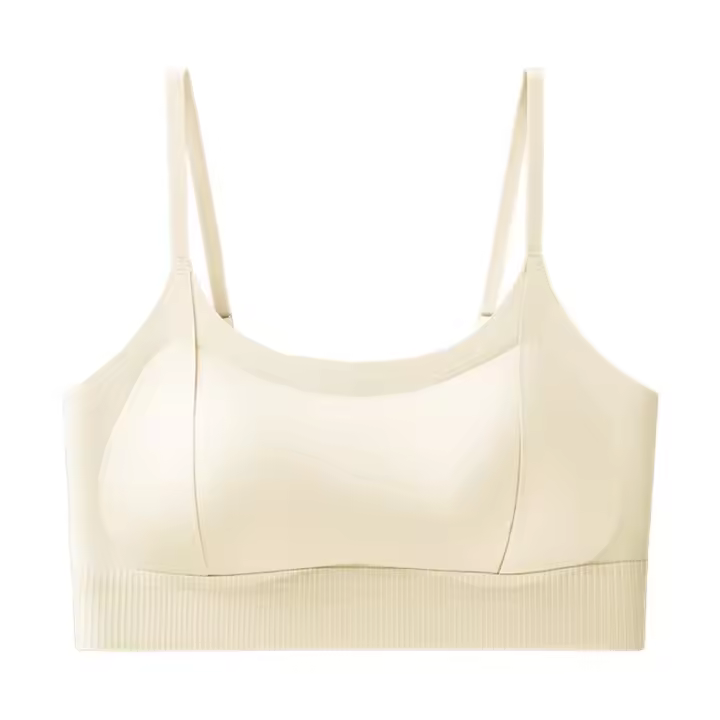 Sujetador de yoga con relleno, soporte para mujer, sin varillas, lencería fina, espalda en U, top corto, chaleco a prueba de golpes, almohadilla fija, sujetador sin costuras para fitness - 1