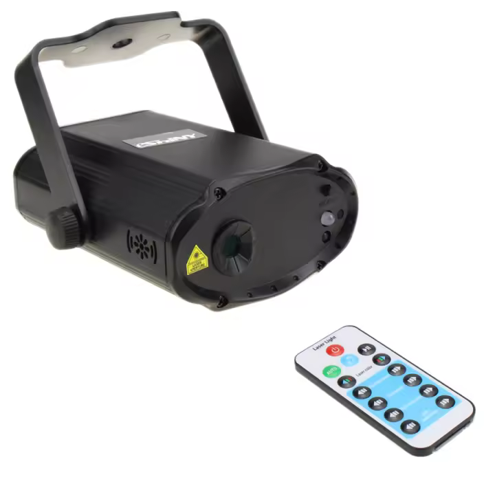 Proyector de Patrones de Láser ESHINY Mini Rojo Azul para Baile Disco Fiesta de Navidad Escenario DJ Luz de Ambiente T24D4 - 1