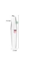 Recortador de cejas, removedor de vello facial recargable por USB, removedor de vello de cejas 2 en 1 con red de afeitadora flotante 3D , para vello facial y cejas,Hoja de Doble Filo Impermeable Fácil de Limpiar - details 1