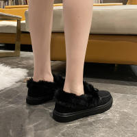 Botas de nieve de terciopelo para mujer, botines cálidos de felpa con cordones, zapatillas suaves, zapatos cómodos de algodón, invierno, 2023 - details 12
