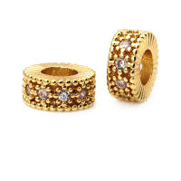 Pulseras de Plata de Zirconia Diseño de Rueda de Metal de 18K Oro Accesorios de Joyería Hechos a Medida en China - details 2