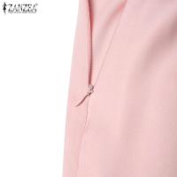 ZANZEA-vestido elegante de playa para mujer, vestido de tirantes finos para mujer, vestidos de fiesta elegantes, vestido veraniego de satén liso 2025 - details 6