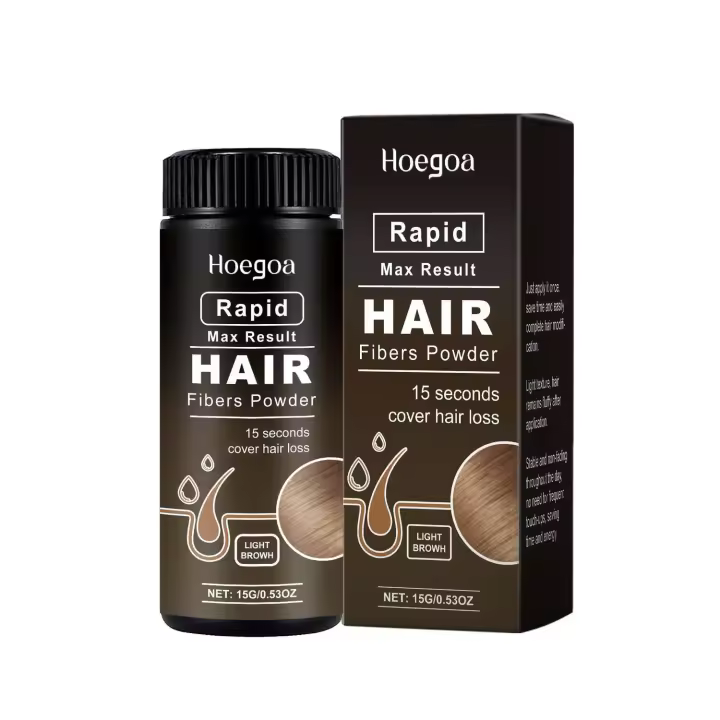 HOEGOA Pomada de sombra voluminosa marrón claro que modifica la frente para un cabello refrescante y duradero - 1
