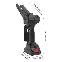 Sierra telescópica con batería 2 en 1, con batería, cabezal de corte ajustable, desmontable, para corte en madera - details 1
