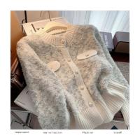 Chaqueta tipo suéter de estilo francés para mujer, cárdigan de punto súper hermoso grueso y de alta gama para otoño e invierno - details 26