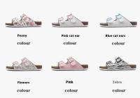 BIRKEN Zapatillas de corcho de verano con punta abierta, zapatos planos para hombre y mujer para ocio al aire libre, mismo estilo, hebilla de playa - details 4