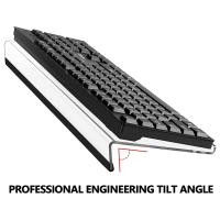 Soporte de acrílico para teclado de ordenador, soporte de acrílico inclinado para teclado transparente para escritura ergonómica, escritorio de Oficina B - details 0