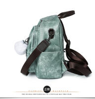 Mochila retro de cuero para mujer, mochila informal, pequeña, de viaje, Vintage, a la moda - details 25