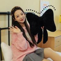 Creative Plush Bow Pillow Cute Solid Color Bow Throw Pillows Stuffed Waist Support Bowknot Waist Pillows for Car Interior - details 21