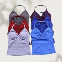 Conjunto de Yoga sin Costuras para Mujer Tanga Largas con Cordones Ropa de Gimnasio de Verano - details 3