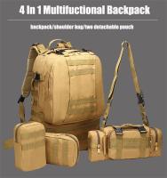 Mochila táctica 4 en 1 para hombre, bolsa de 55L para deportes al aire libre, Camping, senderismo, viajes, escalada - details 0